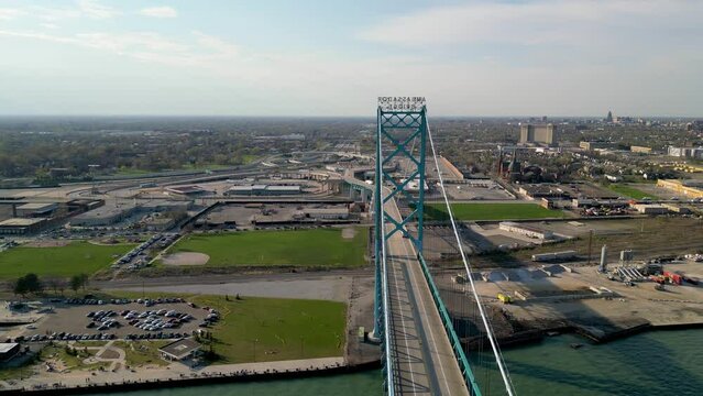 The Ambassador Bridge remains the largest international suspension bridge in North America.