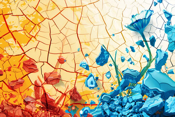 autumn leaves in the water