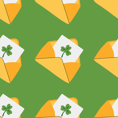 St. Patrick's Day greeting card pattern