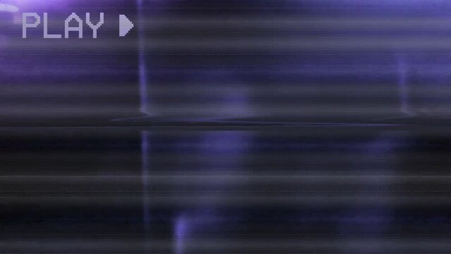An Old Bad Vhs Tape Playing