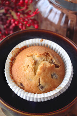 Delicious Cupcake Creations: A Visual Feast for Sweet Indulgence. Cupcakes or muffins are on vintage wooden texture.