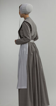 Amish woman from behind
