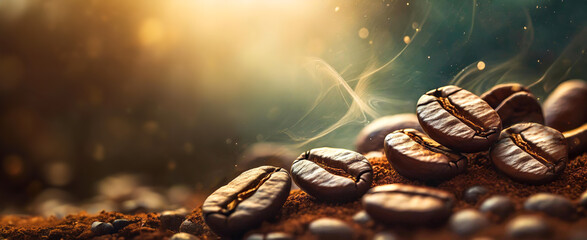 Naklejka premium Kawa, picie kawy, codzienny rytuał