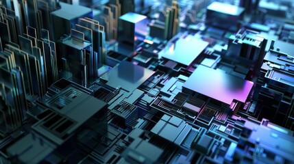 Abstract background. Modern technologies. Semiconductors and microchips