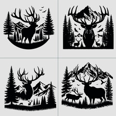 Big Buck, Whitetail Deer , Deer Hunting, Hunting SVG, Whitetail Buck, Deer Season, Hunting Design vector File