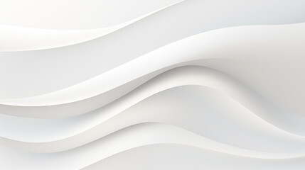 Obraz premium Abstract image in the form of waves with a combination of gradient of white and gray shades for wallpaper background for advertising or gift wrapping and web design. Generative AI 
