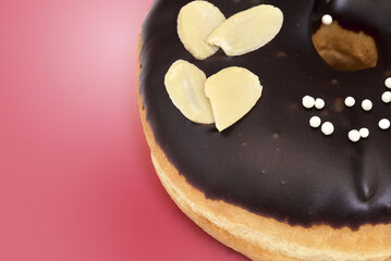 panaderia, dona, pan, donita, chocolate, alimento, donut, panaderia, bocadillos, delicioso, corazon