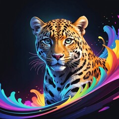 beautifully designed leopard graphics