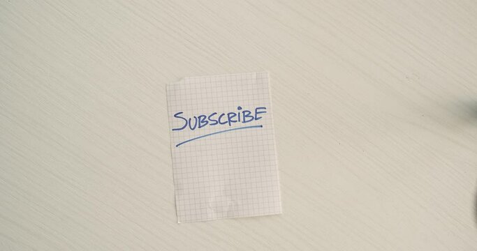 subscribe note on the paper 