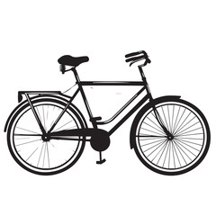 Bicycle in cartoon, doodle style . Image for t-shirt, web, mobile apps and ui. Isolated 2d vector illustration in logo, icon, sketch style, Eps 10, black and white. AI Generative