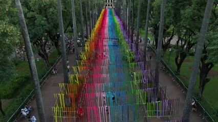 Lgbt flag at Praça da Liberdade In Belo Horizonte - Carnval