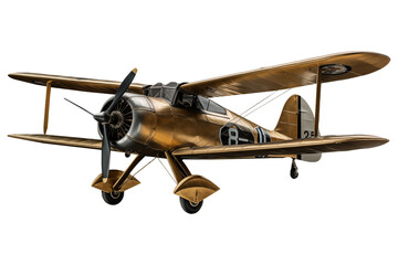 Side View Of a classic plane PNG taking Off isolated on White and transparent background - Airport airline travel transport business