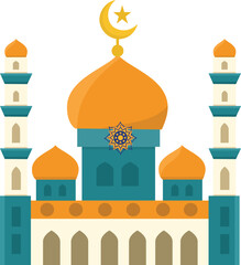 Islamic arabic vector elements