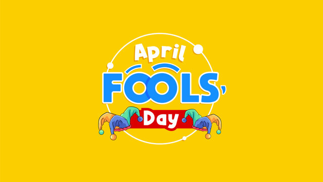 April. April Fool's day celebration. April fun is full of jokes. Celebrate April Fool's Day with a trumpet and a clown hat. celebrate the month of April