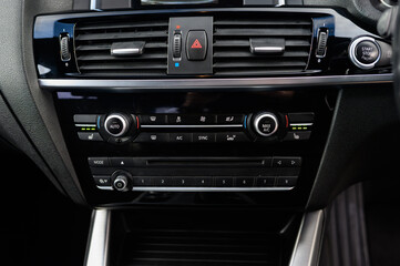 close up of a car dashboard