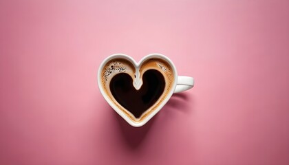 two coffee cups with hearts formed by the steam from the coffee; ideal for a wedding, Valentine's Day, love, engagement, or mothers day