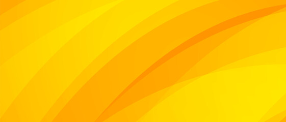 Abstract yellow background with smooth lines. Vector illustration for your design.