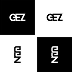 eez typography letter monogram logo design