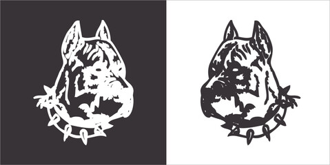 Illustration vector graphics of face dog icon