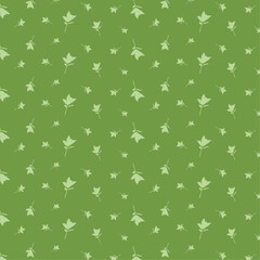 green pattern,seamless floral pattern design, scarf pattern, seamless background with leaves