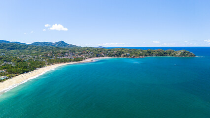 Aerial landscapes of Sayulita, Mexico