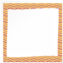 Frame with a wavy line