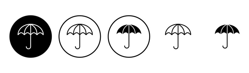 Umbrella icon set. umbrella sign icon © AAVAA