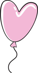 Balloon On Rope Doodle