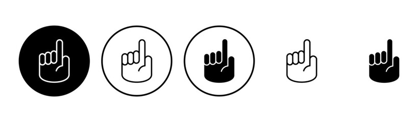 Hand icon set. hand vector icon, palm,click