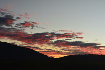 Paisaje de atardecer