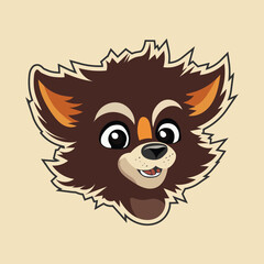 Wolfman illustration and logo design