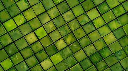 Green Geometric Grid Composition Aerial Perspective.