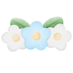 Tree flower with leaf