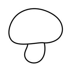 mushroom line icon.