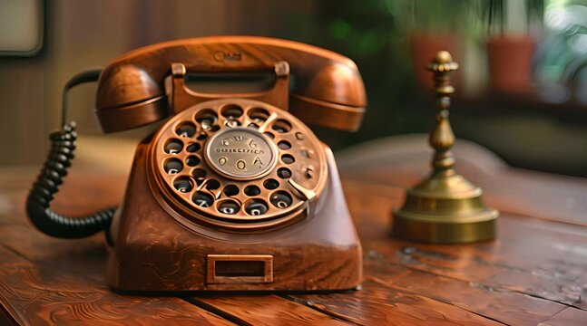 a vintage rotary dial 
