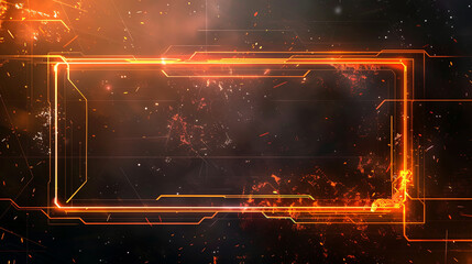 A sci-fi style interface background design for video cover