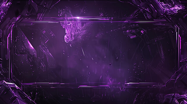 A sci-fi style interface background design for video cover