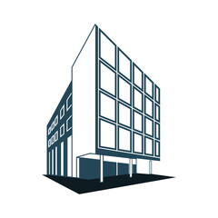 modern building illustration