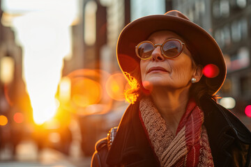 Portraits of Joyful Mature Women Embracing Life