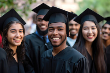 Young black Graduate with Bright Future