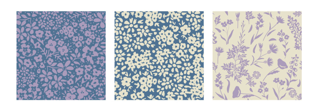 Seamless patterns set