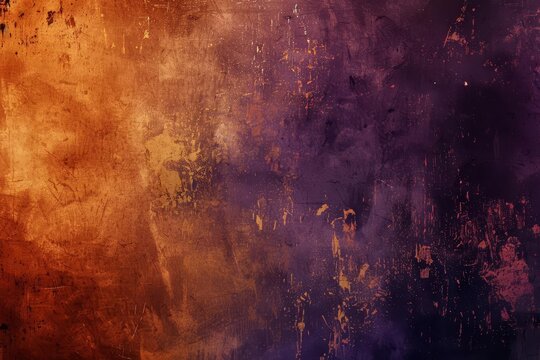 Rich Gradient Texture With Hues Of Dark Orange Brown And Purple. Elegant And Sophisticated Background For Seasonal Themes Like Halloween And Thanksgiving