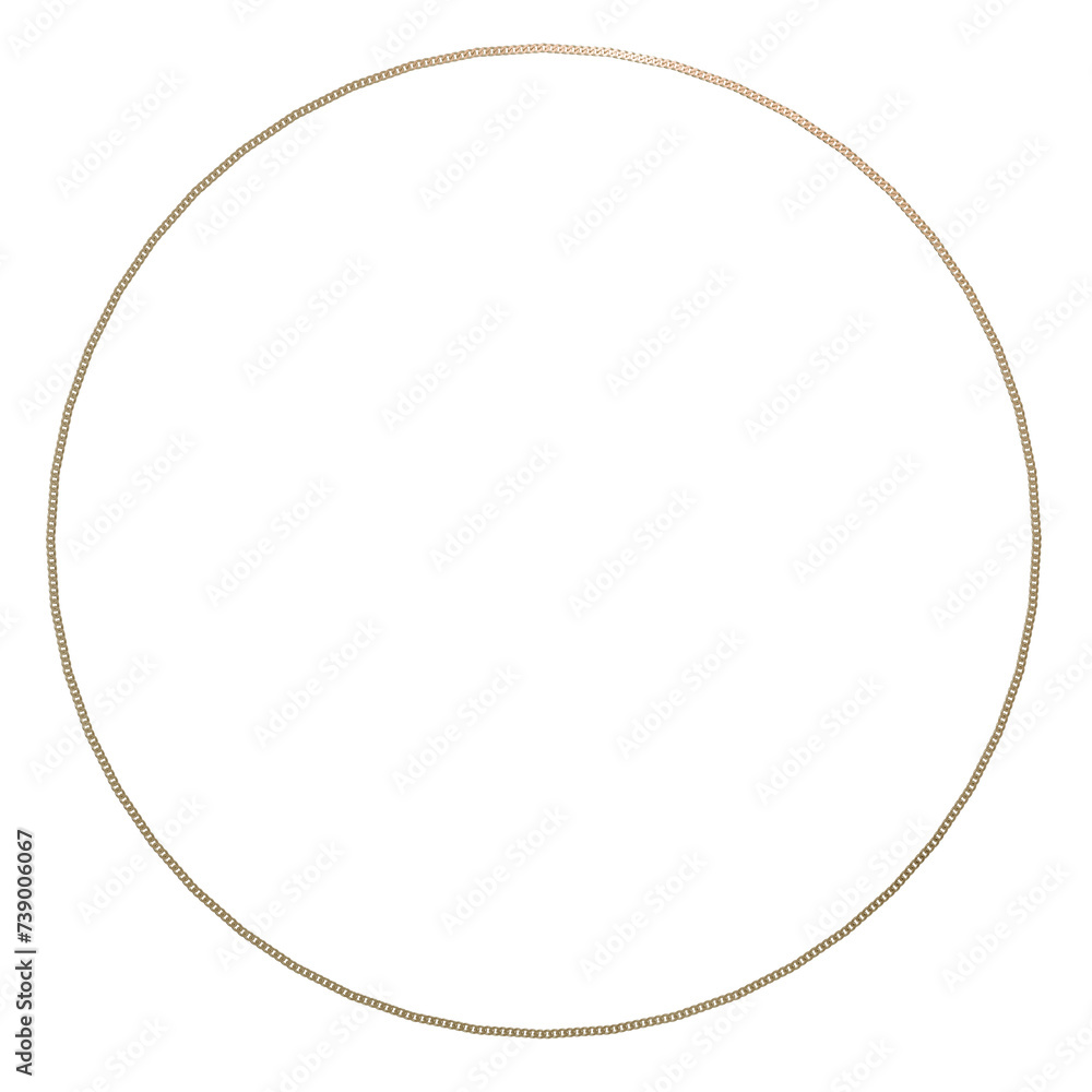Aufkleber geometric harmony: explore the perfect balance of form and function. this 3d cuban chain circle fram