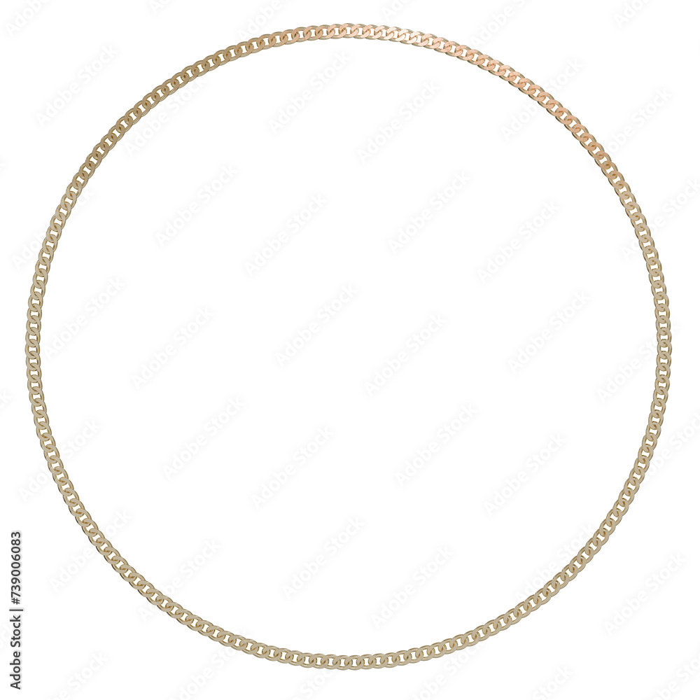 Poster minimalist mastery: clean lines meet heritage charm in this 3d frame. delicate cuban chains form a c