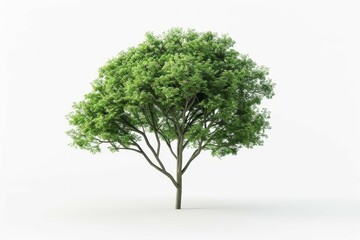 Isolated green tree Offering a symbol of growth Nature And environmental awareness. perfect for projects related to ecology Sustainability And natural beauty.