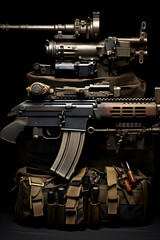 A Detailed and Immaculate Representation of FN M249 SAW (Squad Automatic Weapon) Light Machine Gun