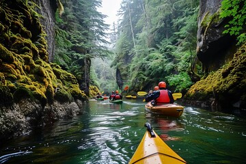 Outdoor adventure company specializing in guided kayak tours Whitewater rafting And survival skill courses in natural settings