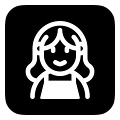 Editable woman wearing blouse avatar vector icon. User, profile, identity, persona. Part of a big icon set family. Perfect for web and app interfaces, presentations, infographics, etc