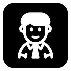 Obraz na płótnie Canvas Editable teen, adolosence, boy, girl avatar vector icon. User, profile, identity, persona. Part of a big icon set family. Perfect for web and app interfaces, presentations, infographics, etc