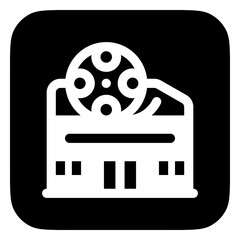 Editable cinema, theater, building vector icon. Movie, cinema, entertainment. Part of a big icon set family. Perfect for web and app interfaces, presentations, infographics, etc